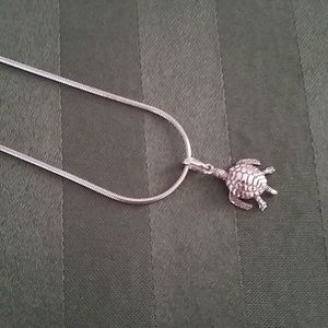 Turtle necklace.